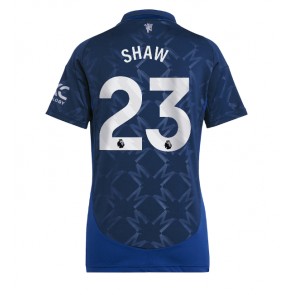 Manchester United Luke Shaw #23 Gostujuci Dres za Ženska 2024-25 Kratak Rukavima